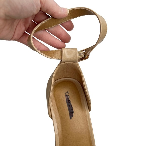 Torrid Red Braided Strap Stacked Block Heel Ankle Strap Sandals - Picture 10 of 16